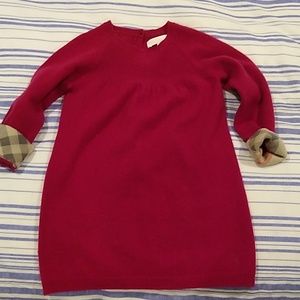 Burberry girls sweater dress size 3y